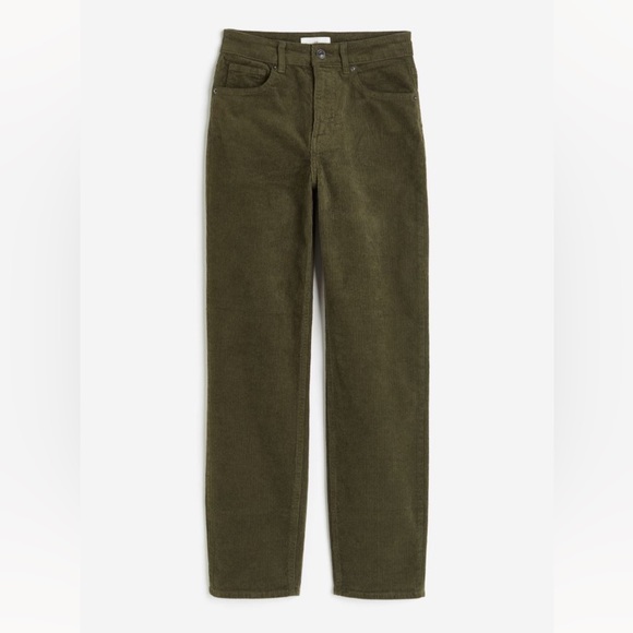 Green Moss Corduroy Pants - Picture 2 of 3